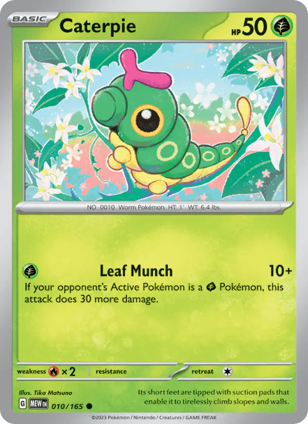 Carta Caterpie 010/165 de 151