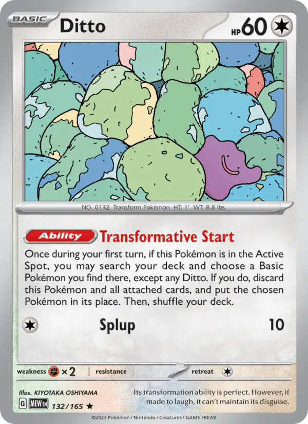 Carta Ditto 132/165 de 151
