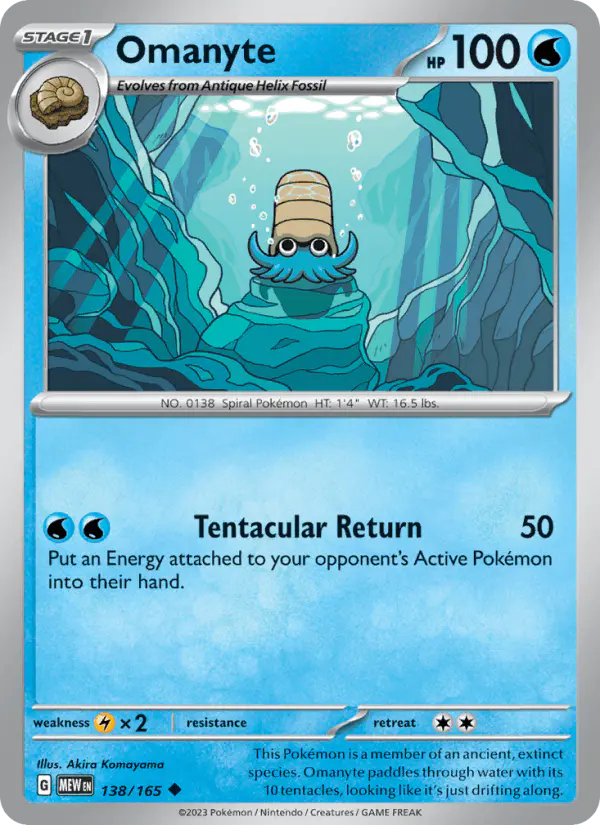 Carta Omanyte 138/165 de 151