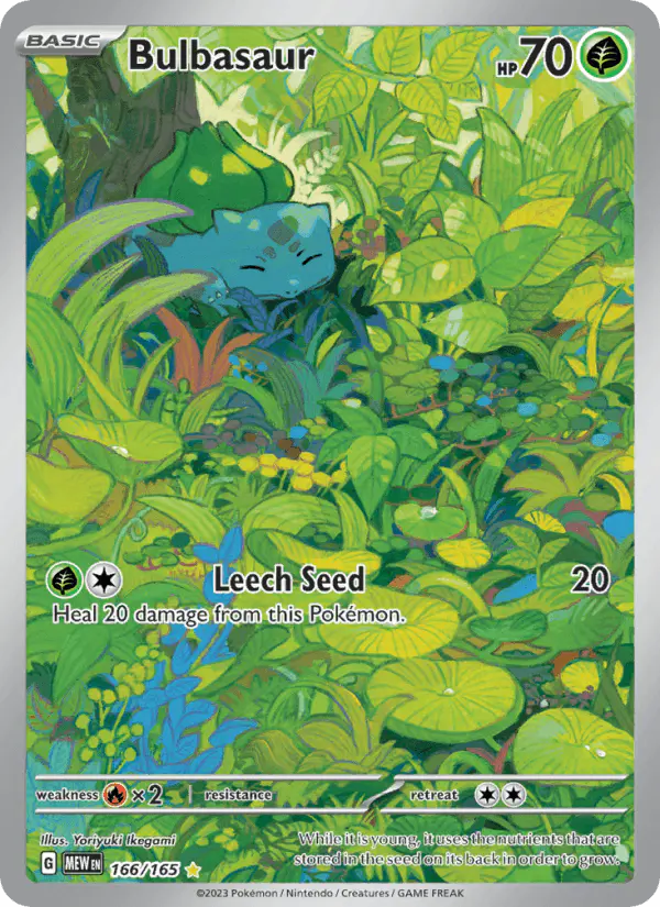 Carta Bulbasaur 166/165 de 151