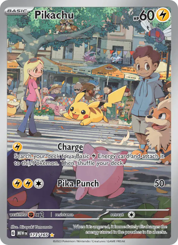 Carta Pikachu 173/165 de 151
