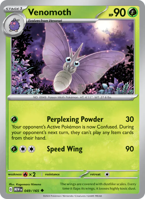 Carta Venomoth 049/165 de 151
