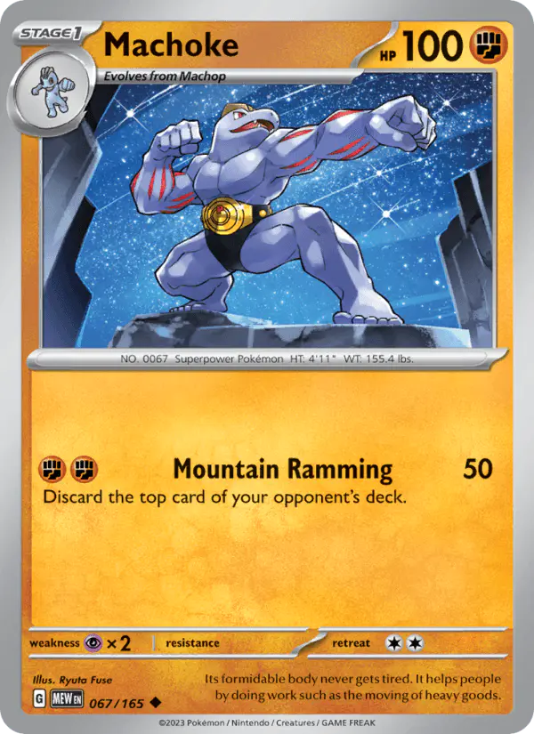 Carta Machoke 067/165 de 151