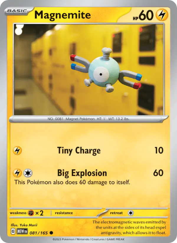 Carta Magnemite 081/165 de 151