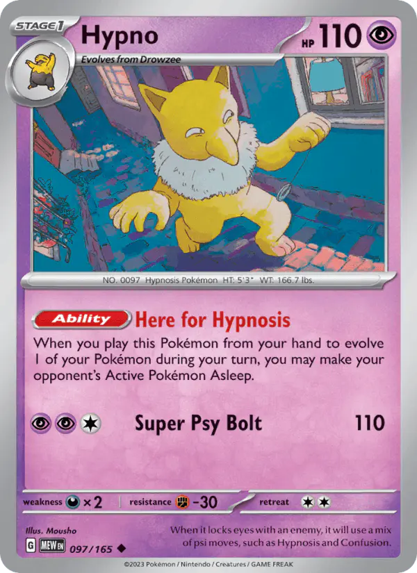Carta Hypno 097/165 de 151