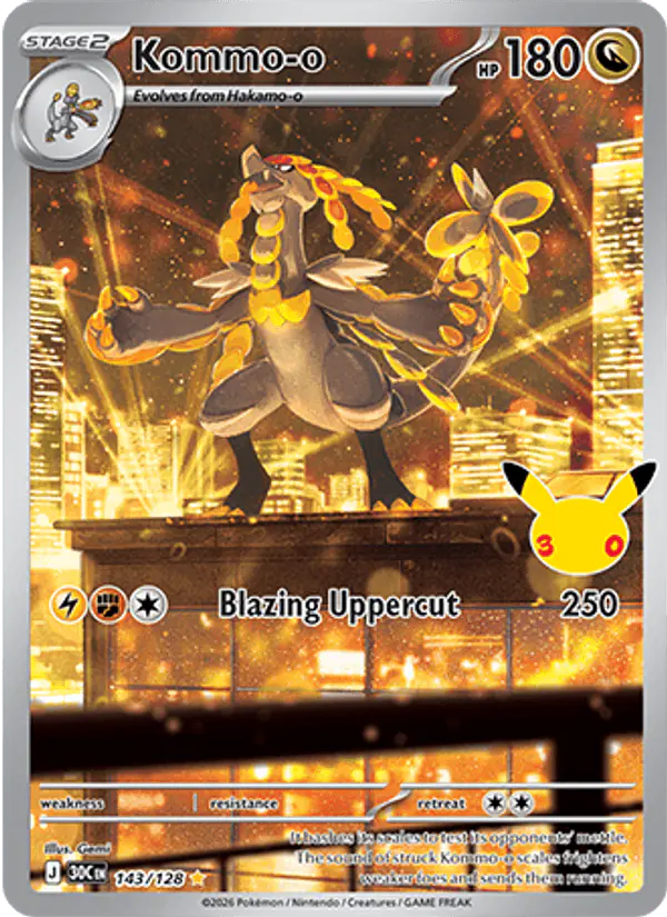 Carta Kommo-o 143/128 de 30th Celebration