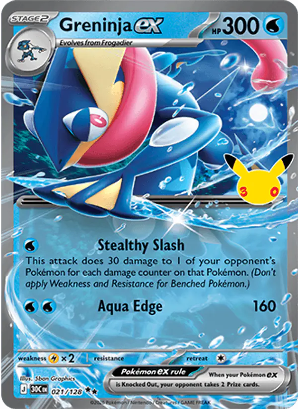 Carta Greninja ex 021/128 de 30th Celebration
