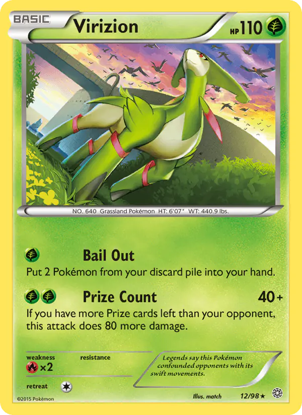 Carta Virizion 12/98 de Ancient Origins