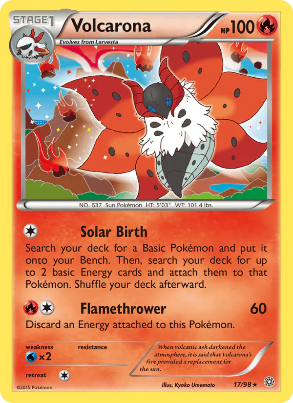 Carta Volcarona 17/98 de Ancient Origins
