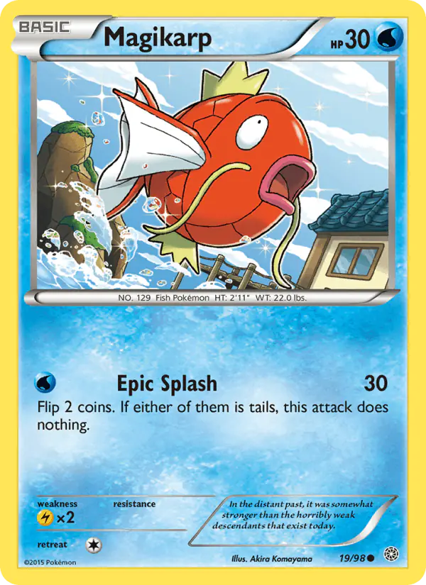 Carta Magikarp 19/98 de Ancient Origins
