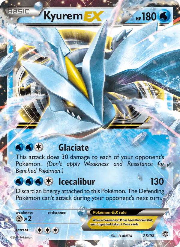 Carta Kyurem EX 25/98 de Ancient Origins