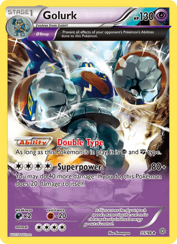 Carta Golurk 35/98 de Ancient Origins