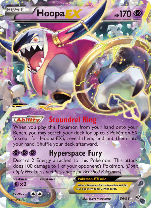 Carta Hoopa EX 36/98 de Ancient Origins