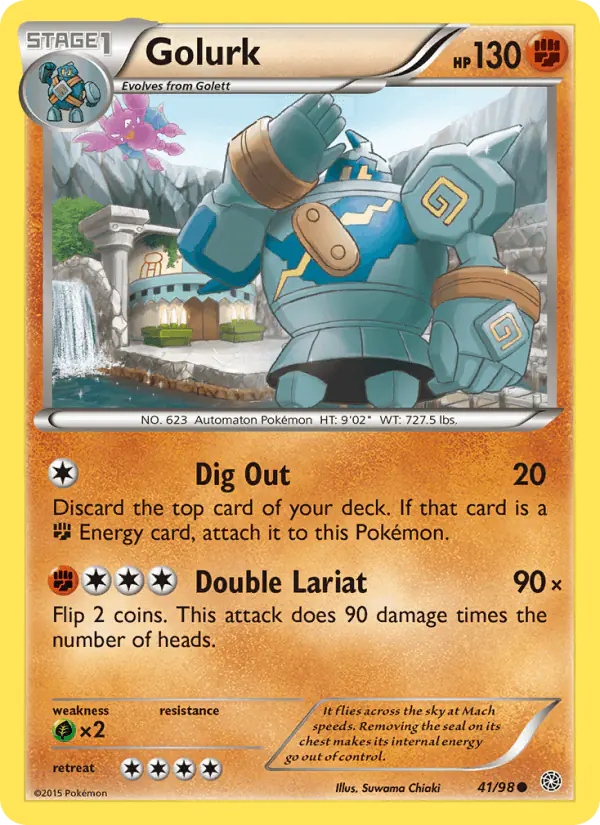 Carta Golurk 41/98 de Ancient Origins