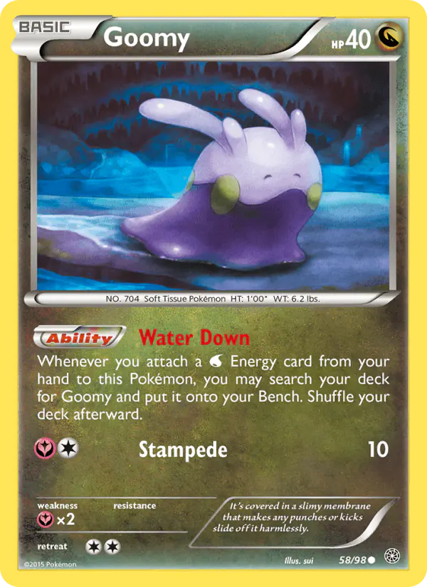 Carta Goomy 58/98 de Ancient Origins