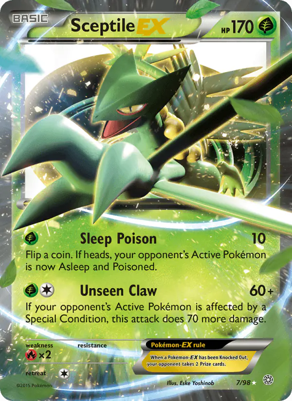Carta Sceptile EX 7/98 de Ancient Origins
