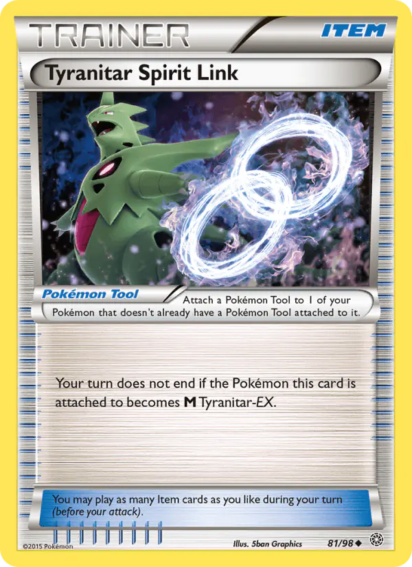 Carta Tyranitar Spirit Link 81/98 de Ancient Origins