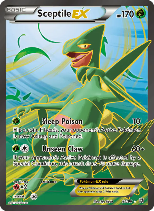 Carta Sceptile EX 84/98 de Ancient Origins