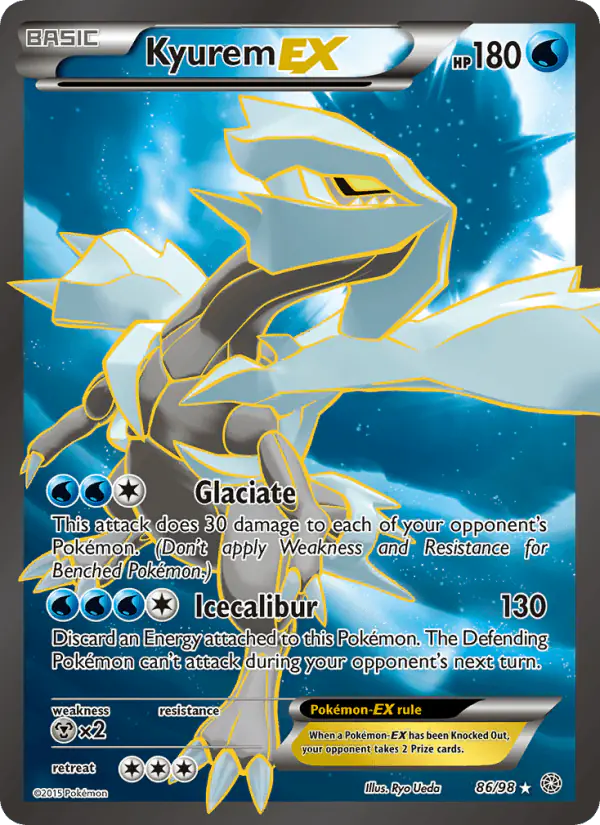 Carta Kyurem EX 86/98 de Ancient Origins