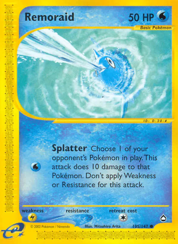 Carta Remoraid 105/147 de Aquapolis