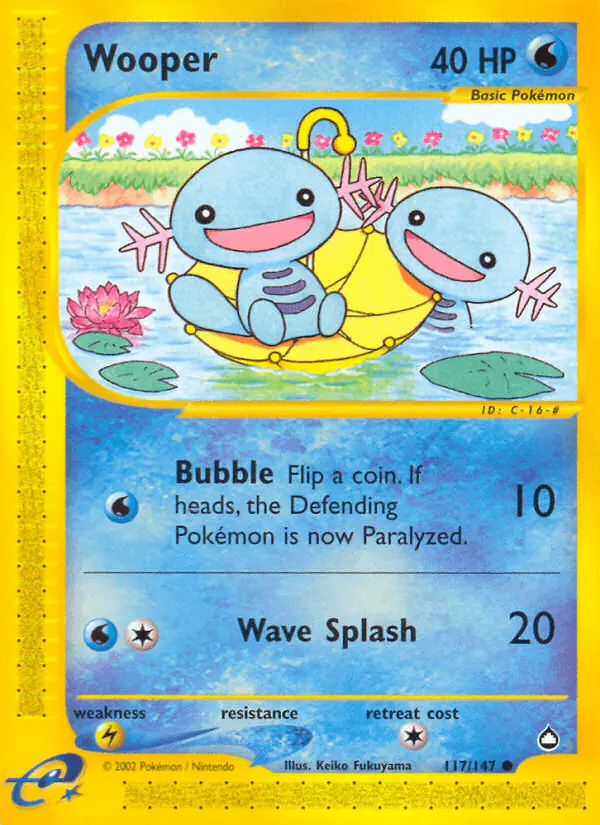 Carta Wooper 117/147 de Aquapolis