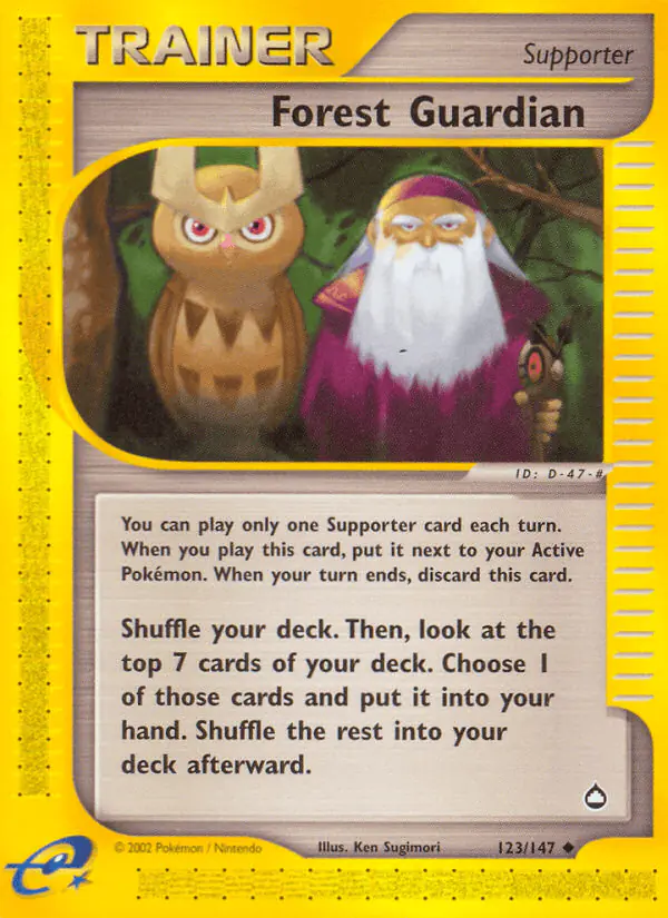 Carta Forest Guardian 123/147 de Aquapolis