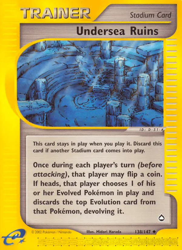 Carta Undersea Ruins 138/147 de Aquapolis