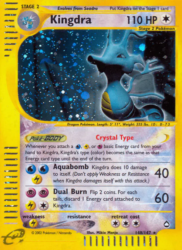 Carta Kingdra 148/147 de Aquapolis
