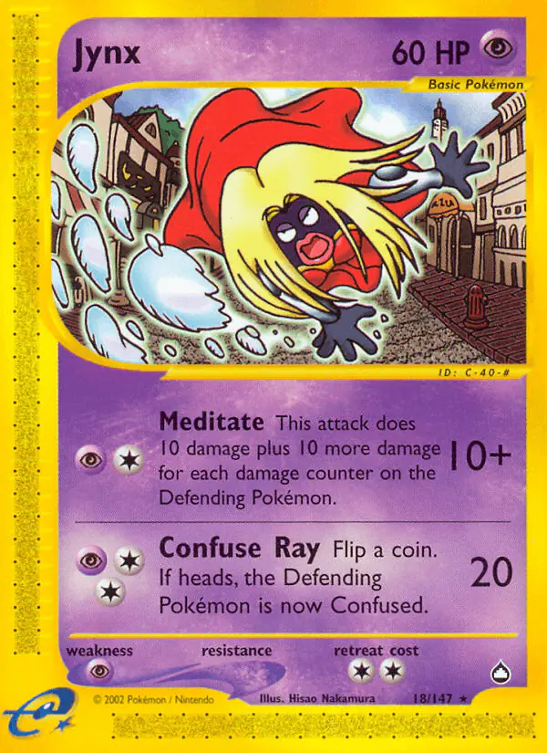 Carta Jynx 18/147 de Aquapolis