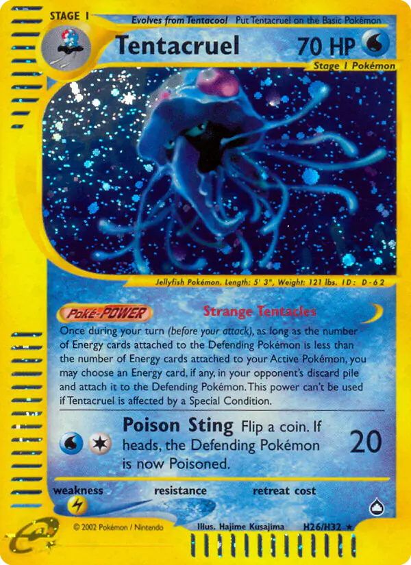 Carta Tentacruel H26 de Aquapolis
