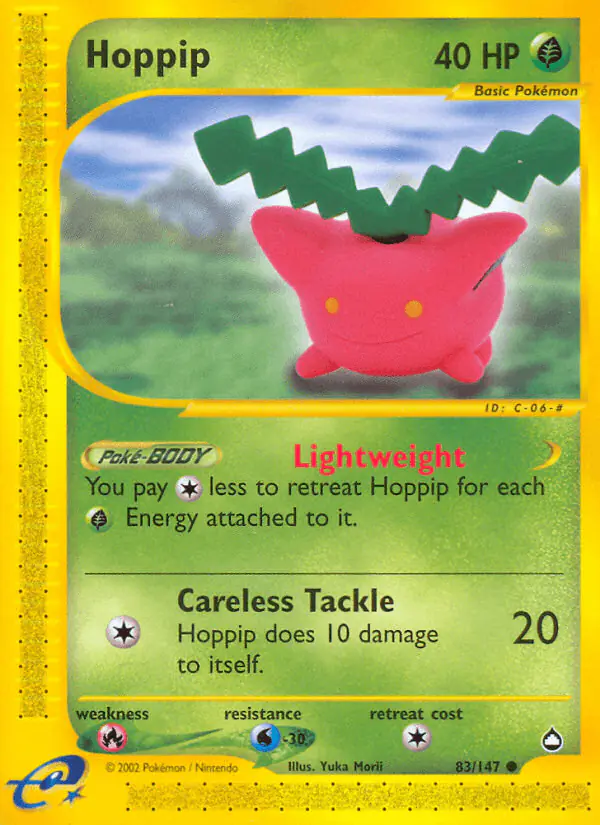 Carta Hoppip 83/147 de Aquapolis