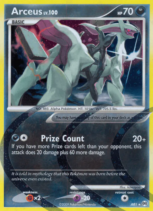 Carta Arceus AR1 de Arceus