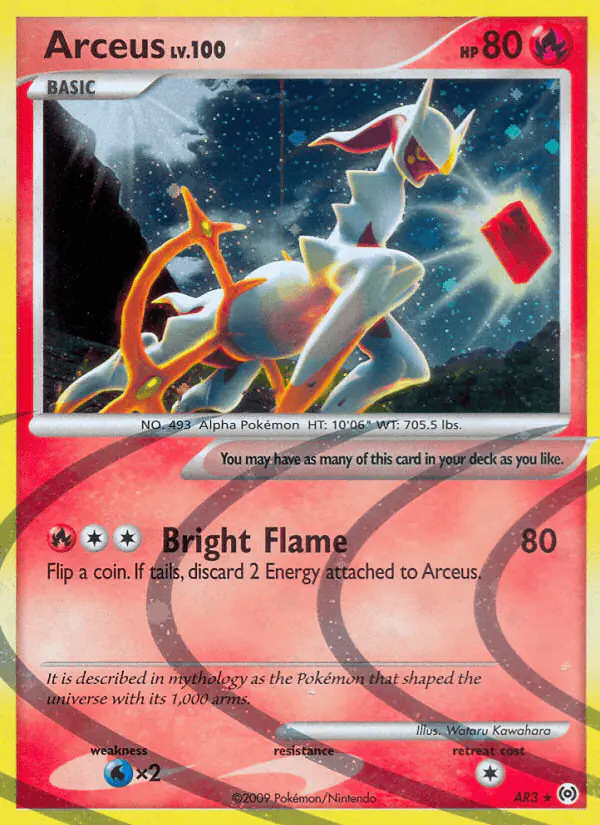Carta Arceus AR3 de Arceus