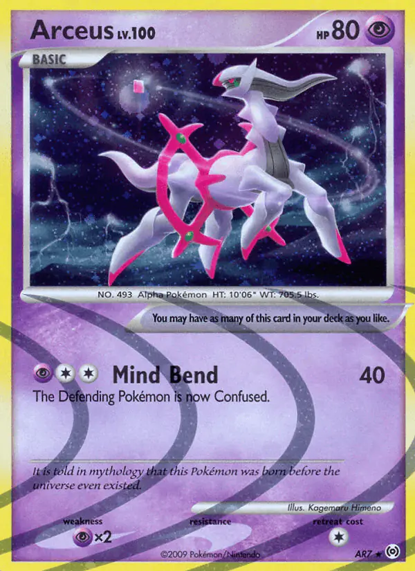Carta Arceus AR7 de Arceus