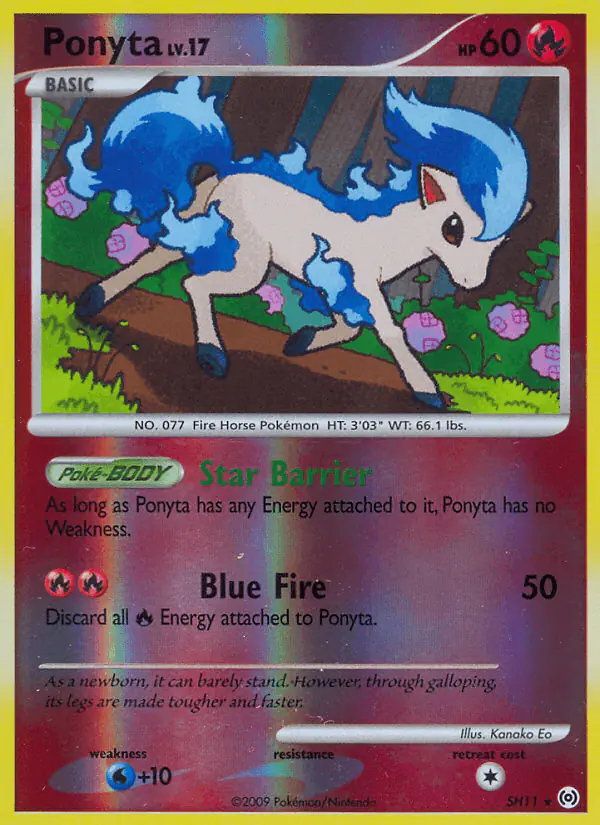 Carta Ponyta SH11 de Arceus