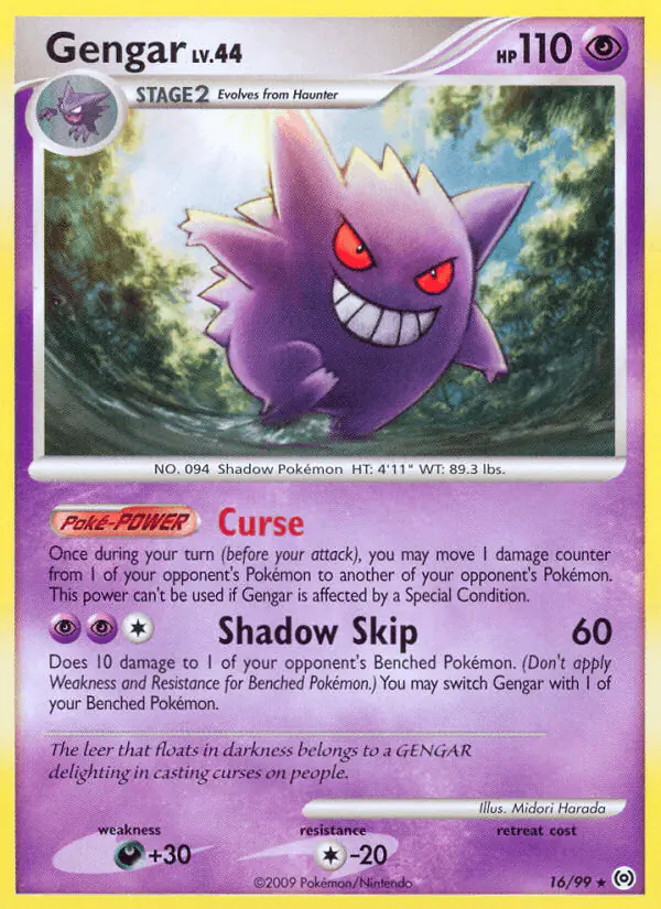 Carta Gengar 16/99 de Arceus