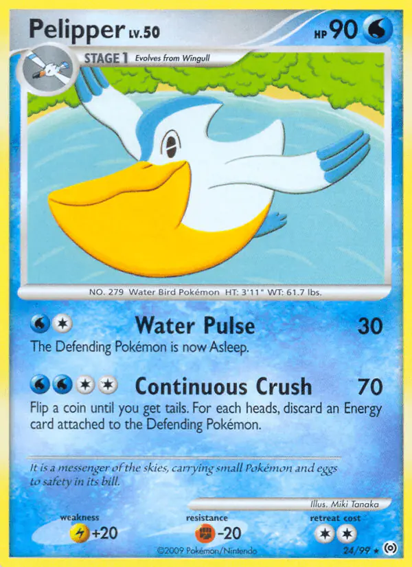 Carta Pelipper 24/99 de Arceus