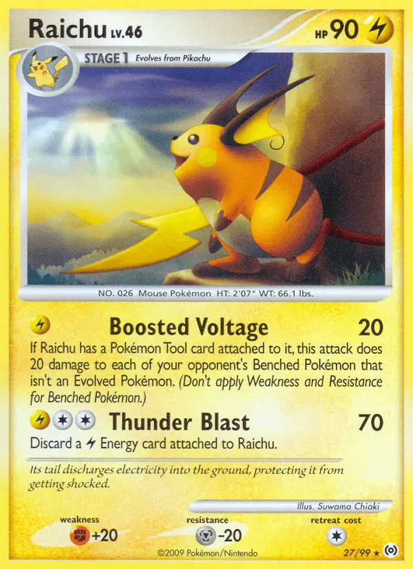 Carta Raichu 27/99 de Arceus