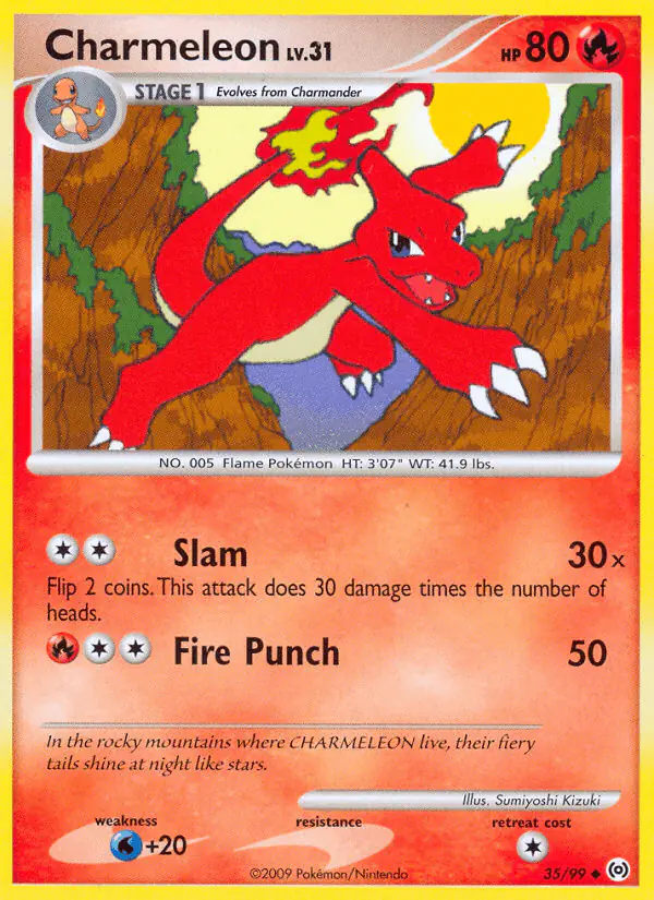 Carta Charmeleon 35/99 de Arceus