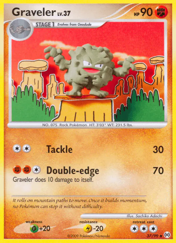Carta Graveler 37/99 de Arceus