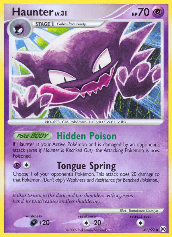 Carta Haunter 41/99 de Arceus