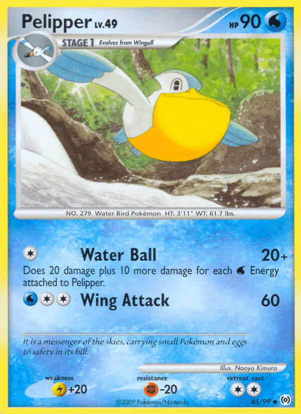Carta Pelipper 45/99 de Arceus