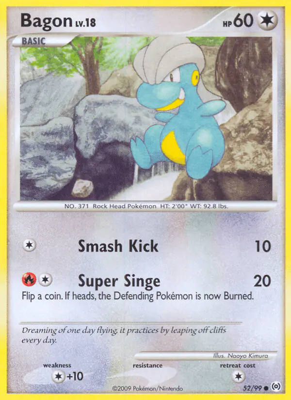 Carta Bagon 52/99 de Arceus