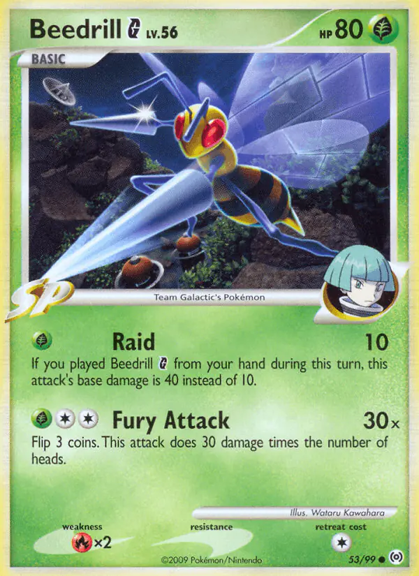 Carta Beedrill G 53/99 de Arceus