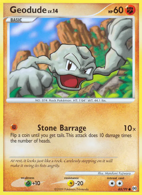 Carta Geodude 65/99 de Arceus