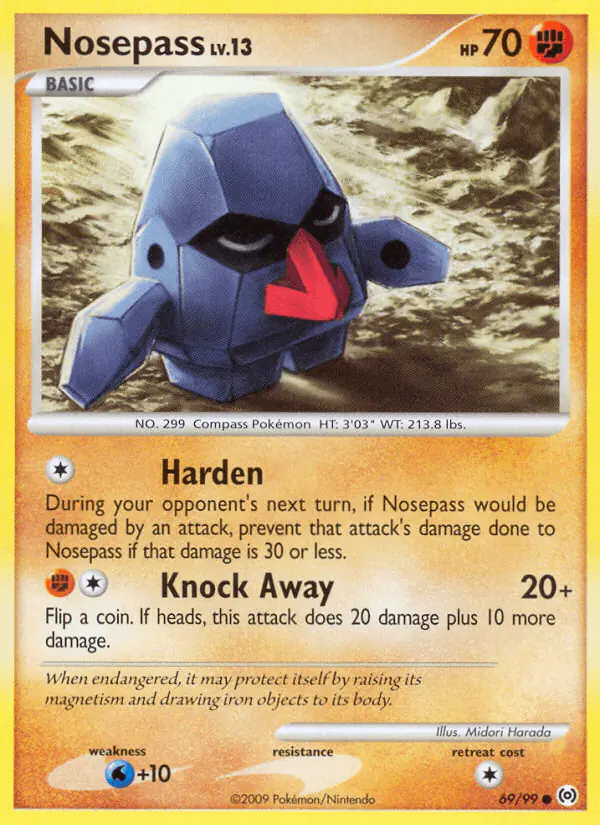 Carta Nosepass 69/99 de Arceus