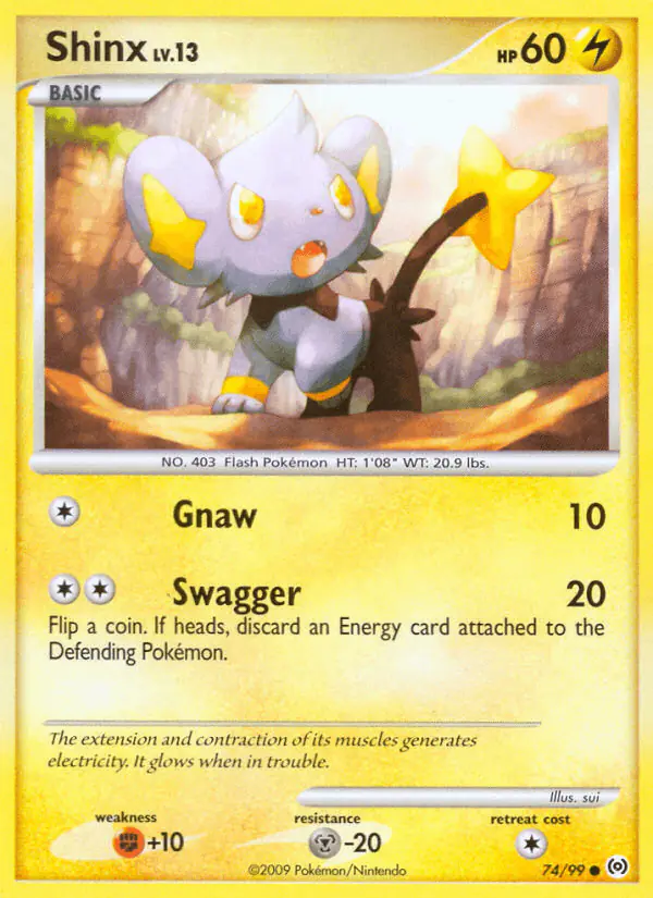 Carta Shinx 74/99 de Arceus
