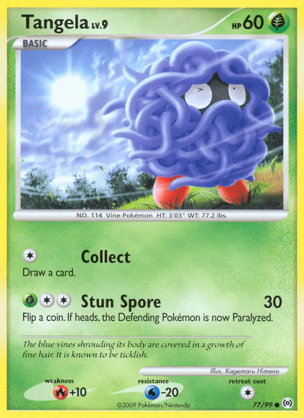 Carta Tangela 77/99 de Arceus