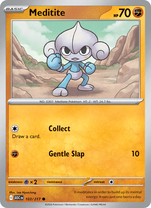 Carta Meditite 103/217 de Ascended Heroes