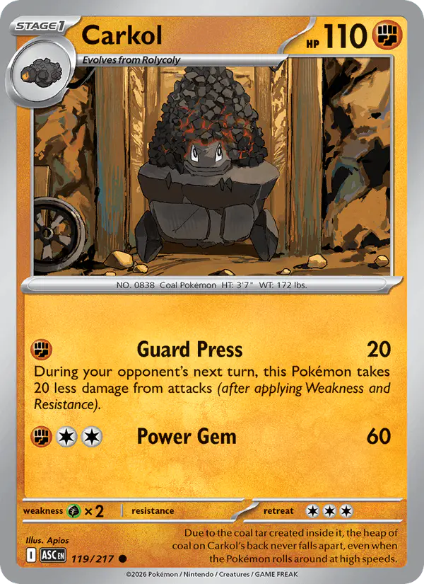 Carta Carkol 119/217 de Ascended Heroes